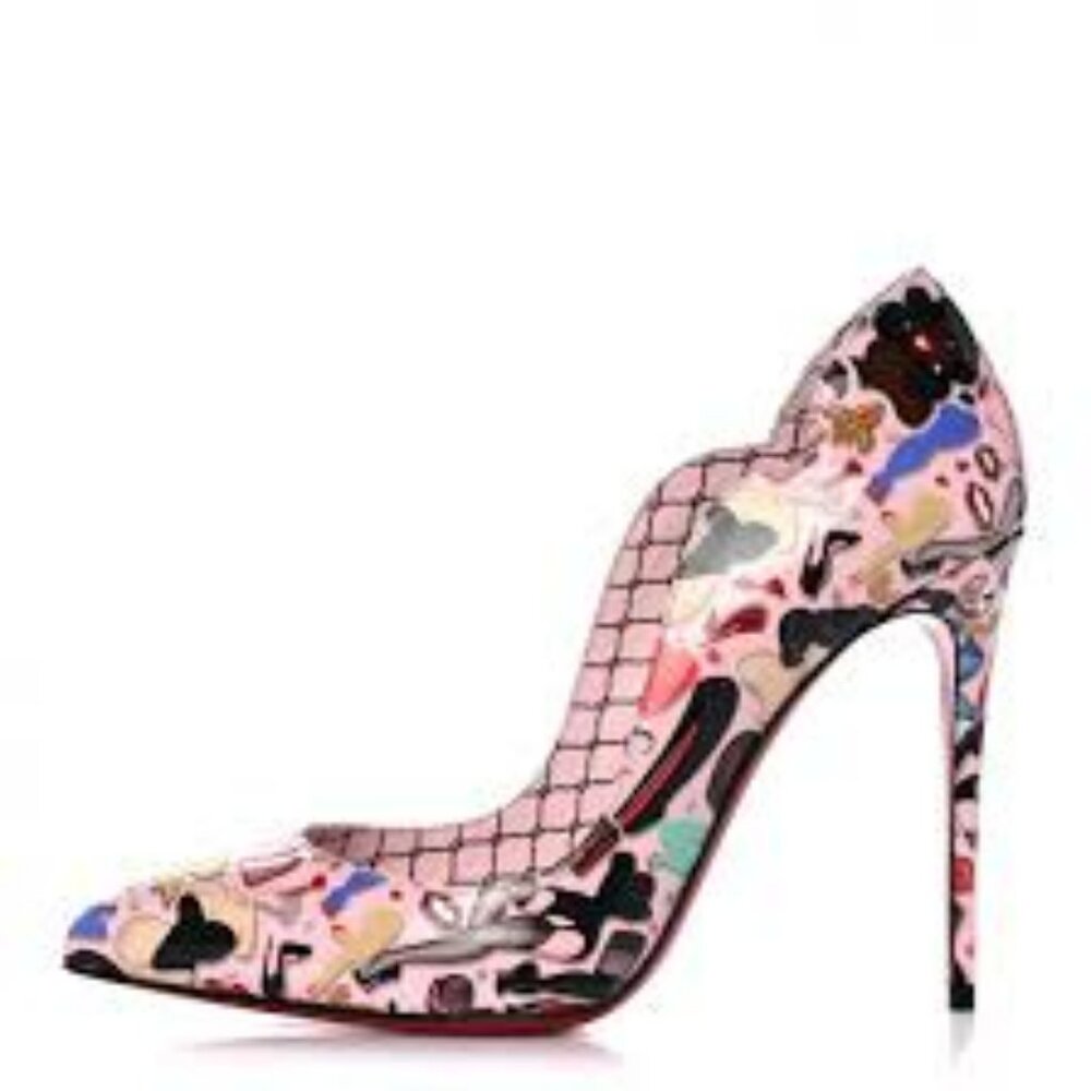CHRISTIAN LOUBOUTIN DESIGNER HEELS, 37.5 (US 7/7.5)